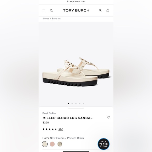 Tory Burch Miller Cloud Lug sandals size 9 - Picture 15 of 16